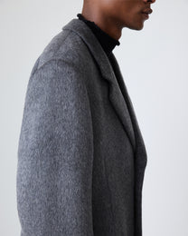 Hewitt Wool Coat | Silver Grey