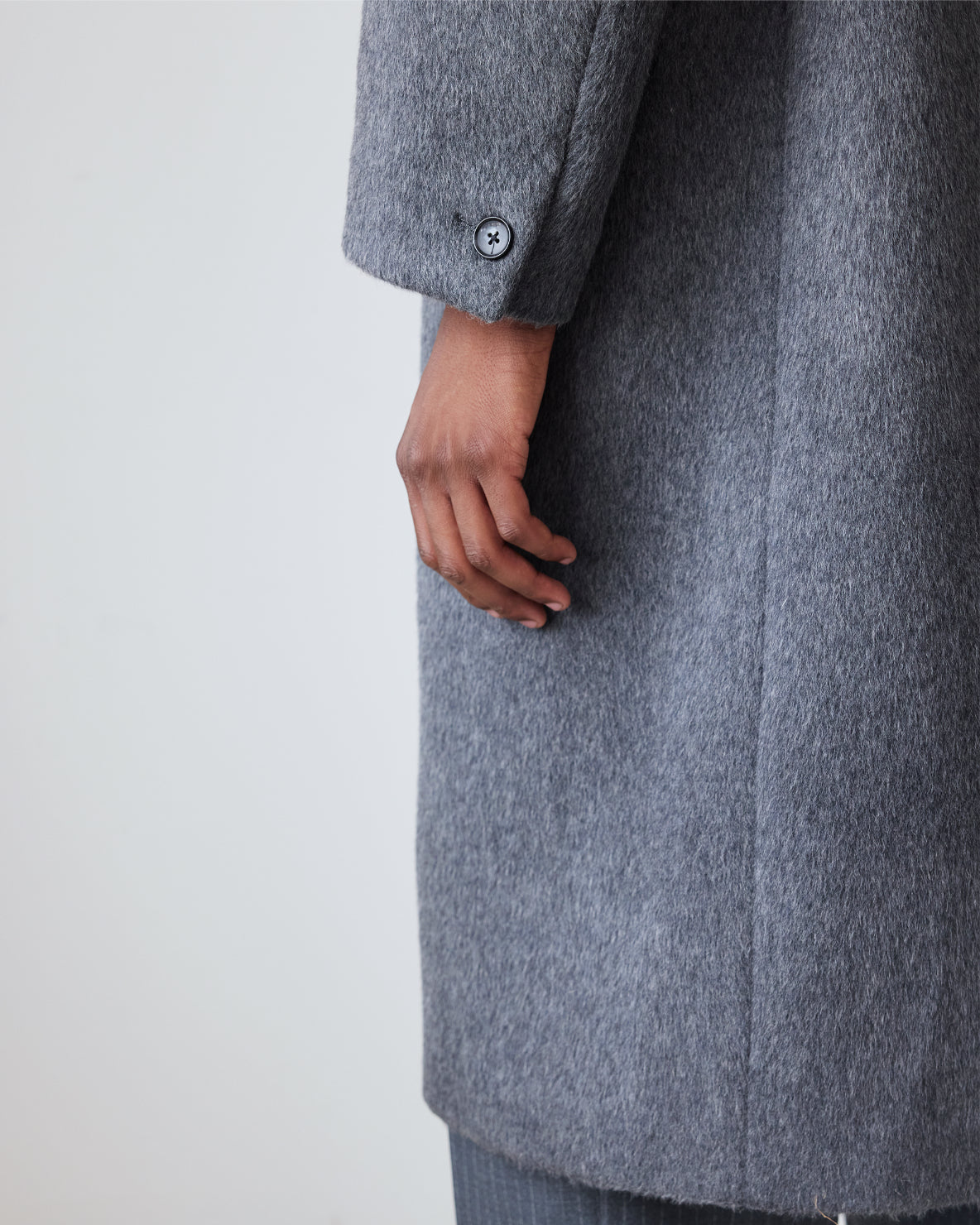 Hewitt Wool Coat | Silver Grey