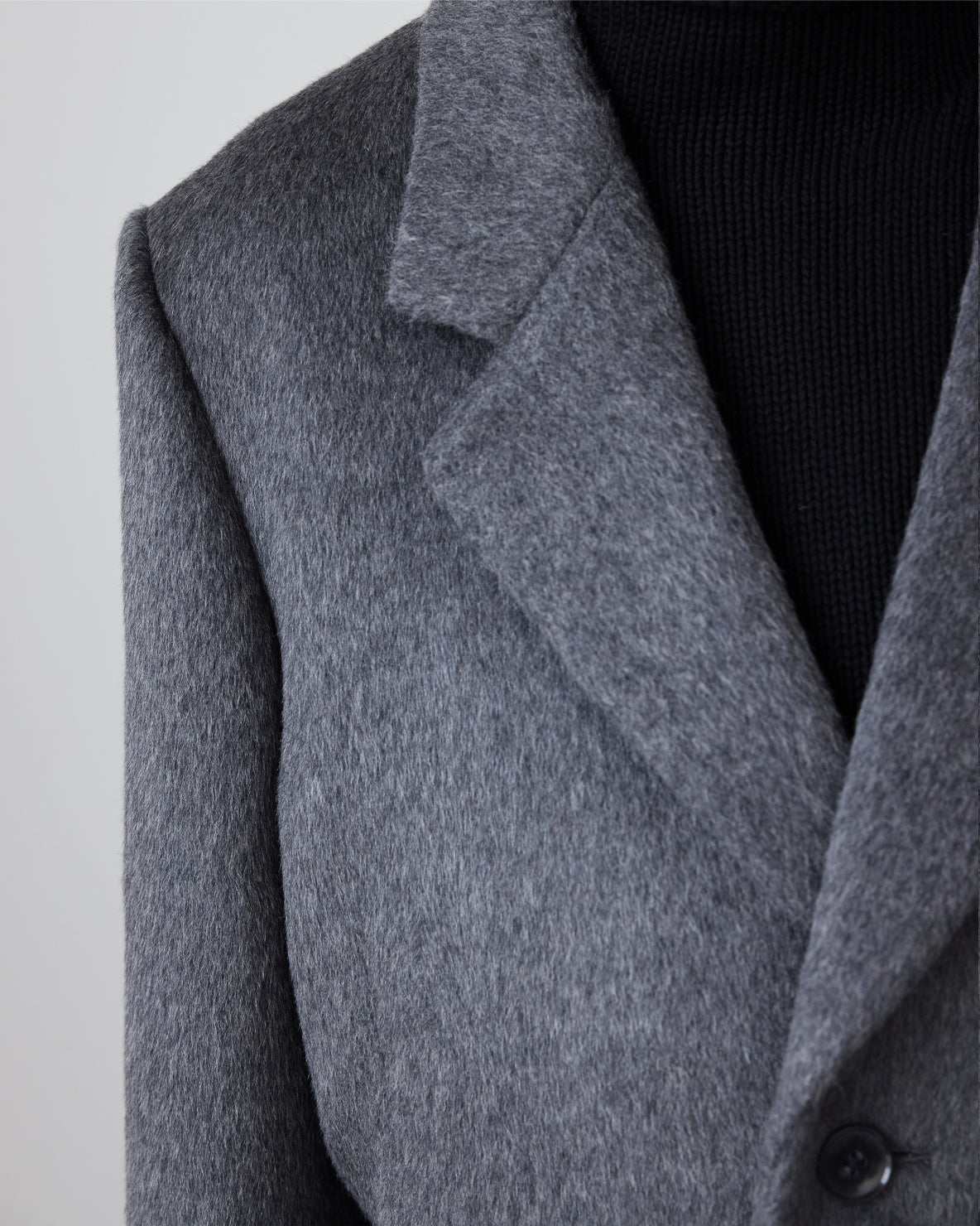 Hewitt Wool Coat | Silver Grey