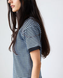 Football Tee | Black/Ice Stripe