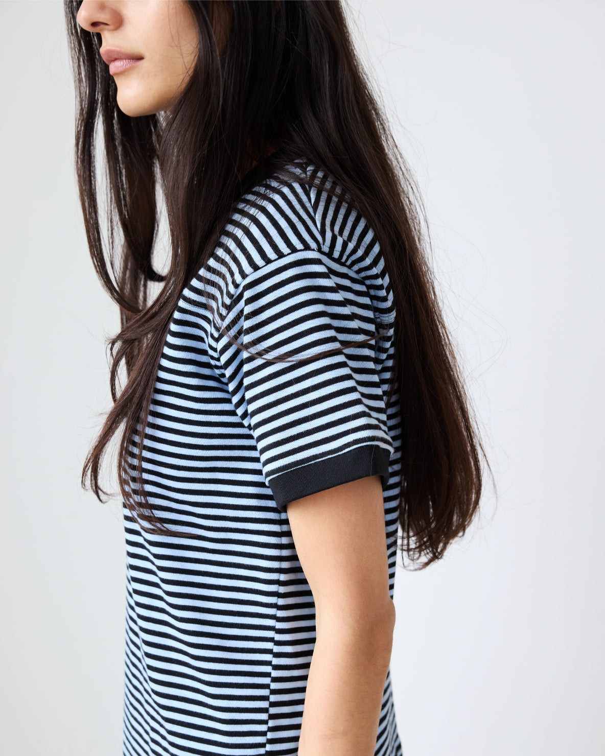 Football Tee | Black/Ice Stripe