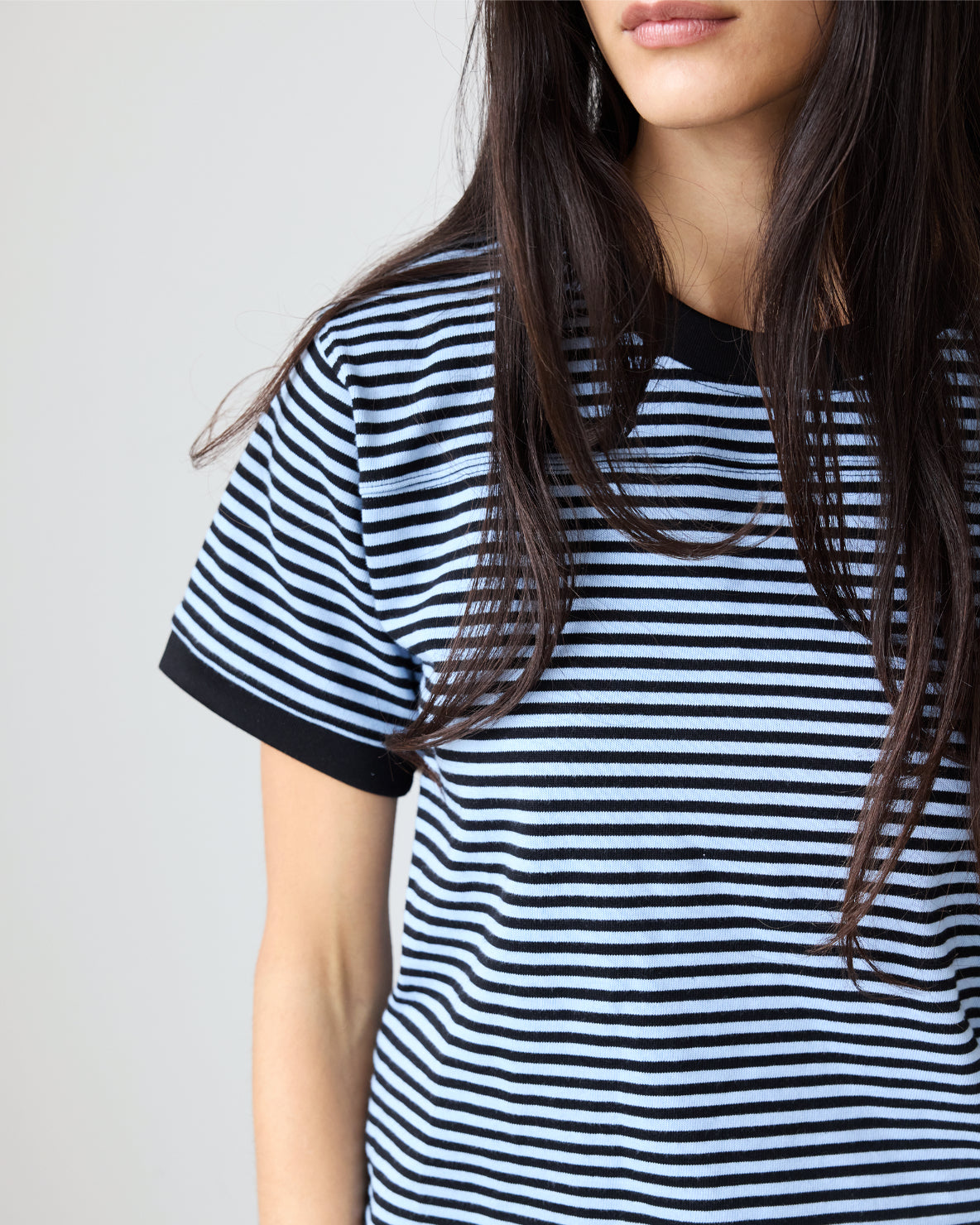 Football Tee | Black/Ice Stripe