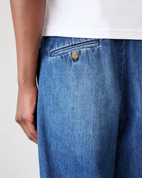 Washed Pleated Jean | Sawyer Wash