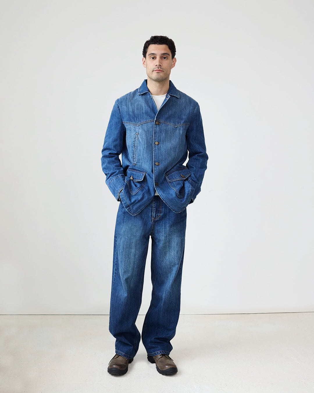 Denim Chicago Coat | Sawyer Wash