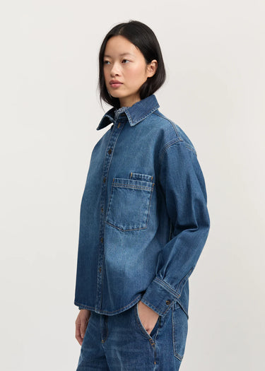 Casy Shirt Denim | Worn Blue