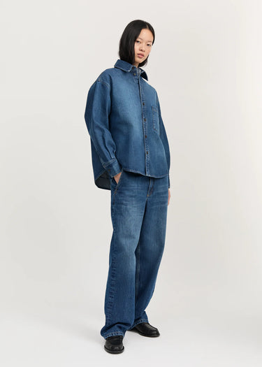 Casy Shirt Denim | Worn Blue