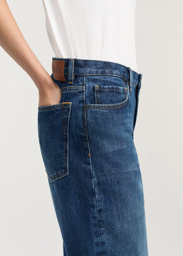 Collin Midwaist Relaxed Jeans | Worn Blue