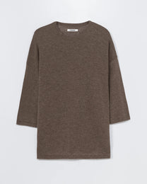 Merino Wool Oversized T-Shirt | Deep Taupe