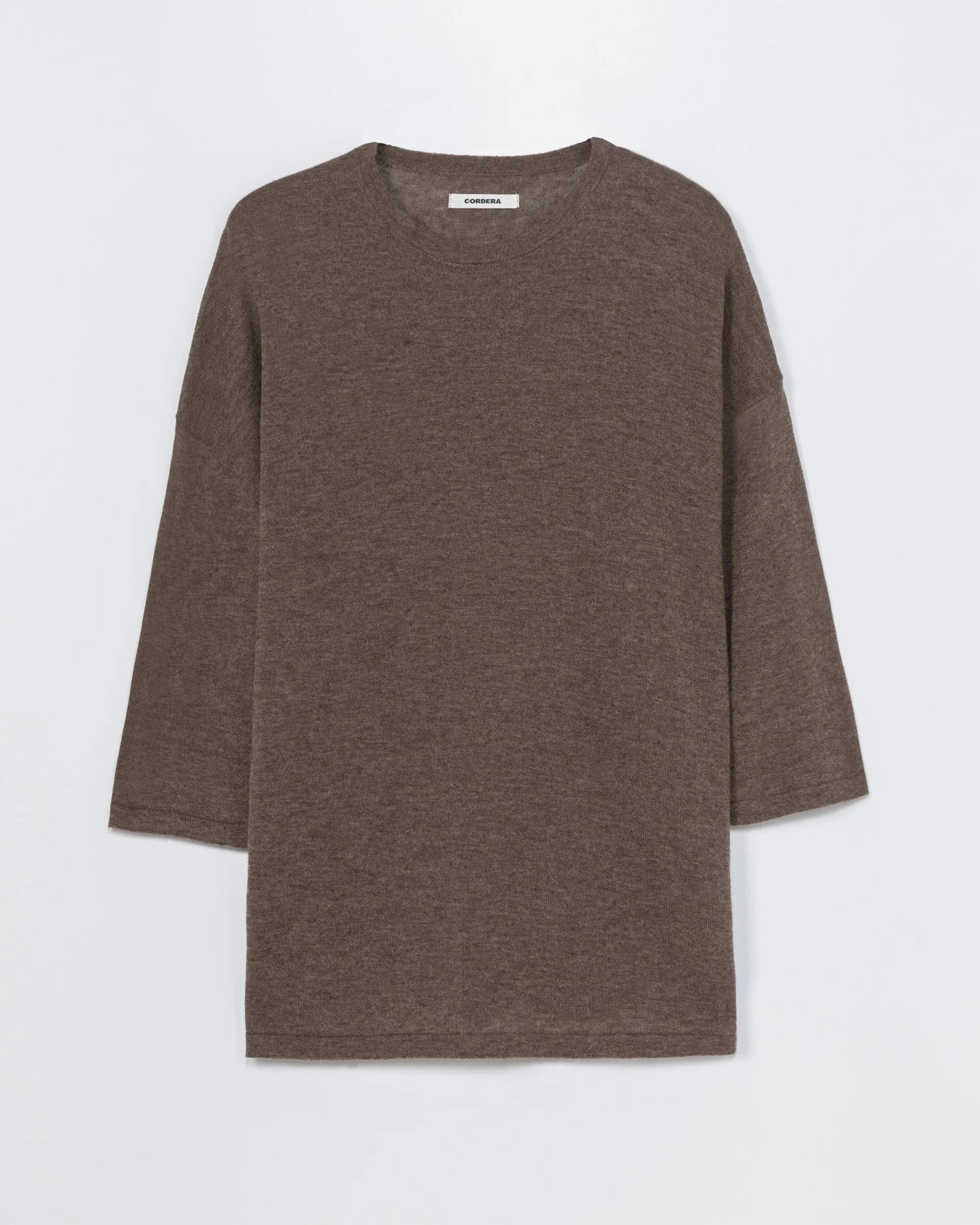 Merino Wool Oversized T-Shirt | Deep Taupe