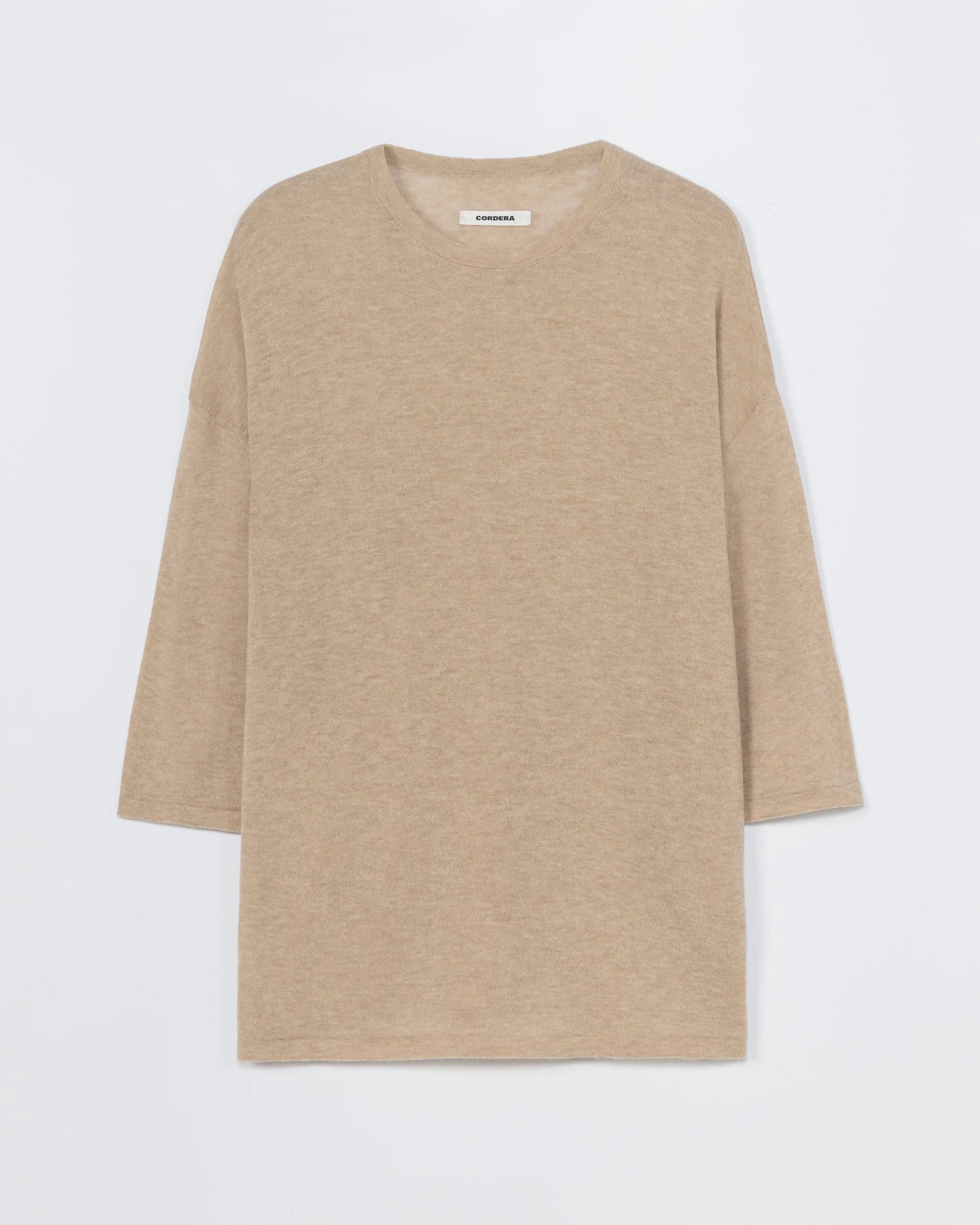Merino Wool Oversized T-Shirt | Beige