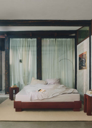 Cubico Bed Frame | Dark Amber