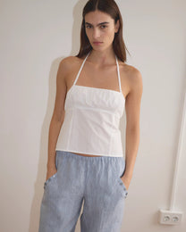 Angle Pocket Pant | Blue Stripe