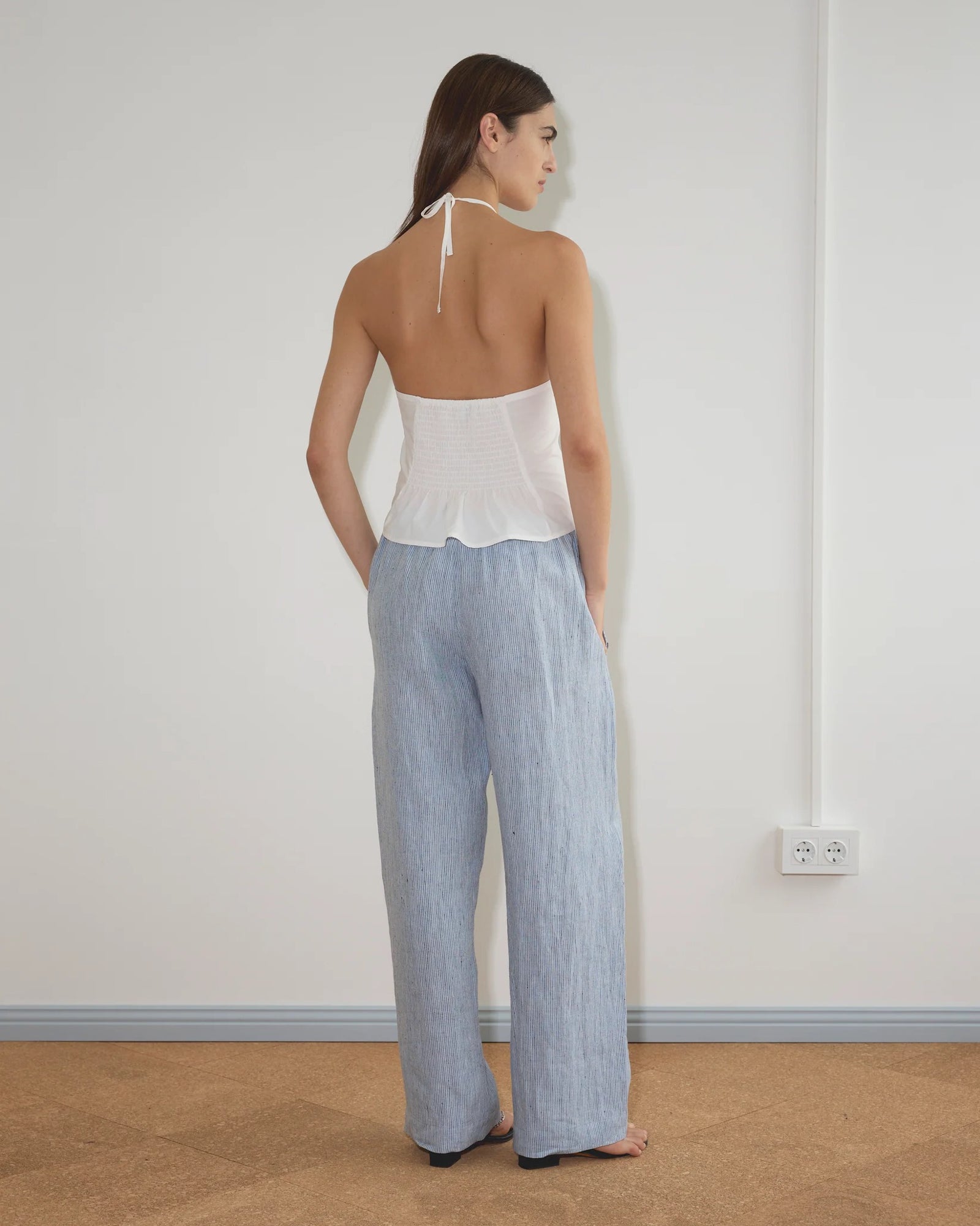 Angle Pocket Pant | Blue Stripe