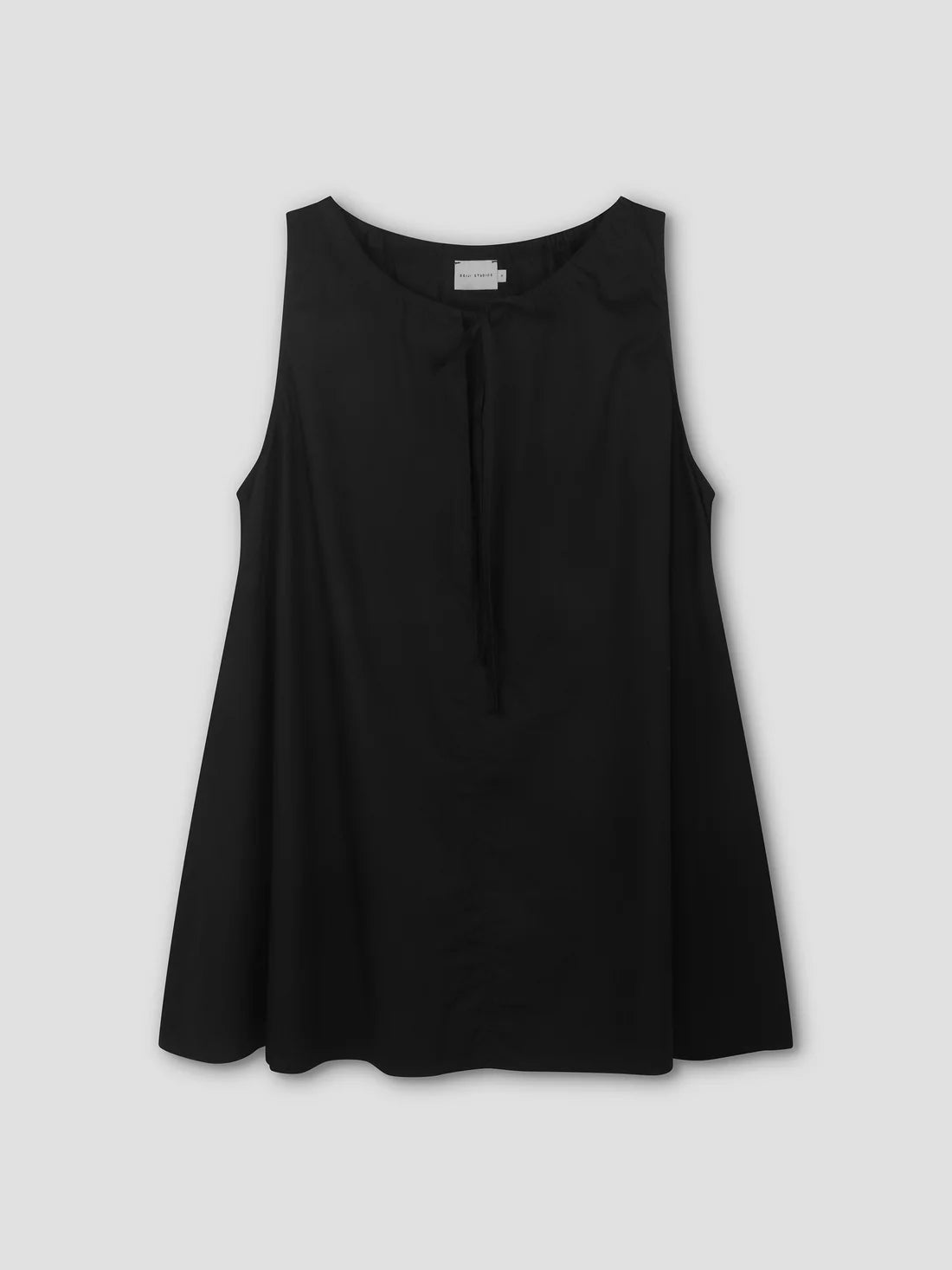 Drawcord Dress | Black