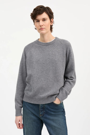 Drew O-neck | Stone Mélange