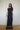 Viscose Jersey Double Collar Dress | Anthracite/Chocolate