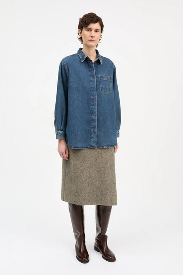Edgar Shirt | Washed Dark Blue
