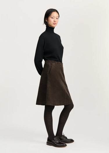 Estelle Skirt Short Corduroy | Smokey Brown