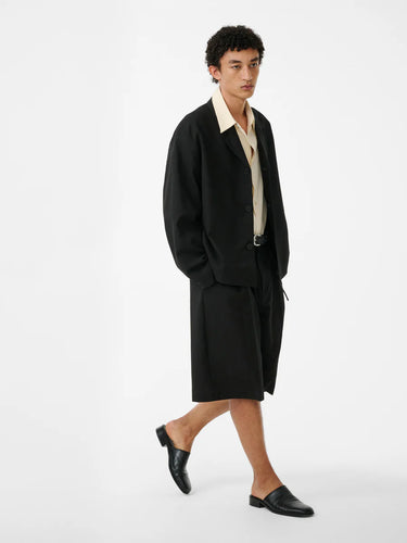 Knee Length Tailored Short | Black