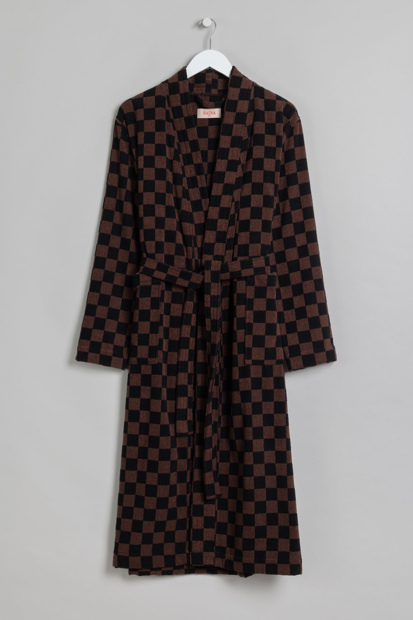 Sulis Bath Robe | Tabac &amp; Noir