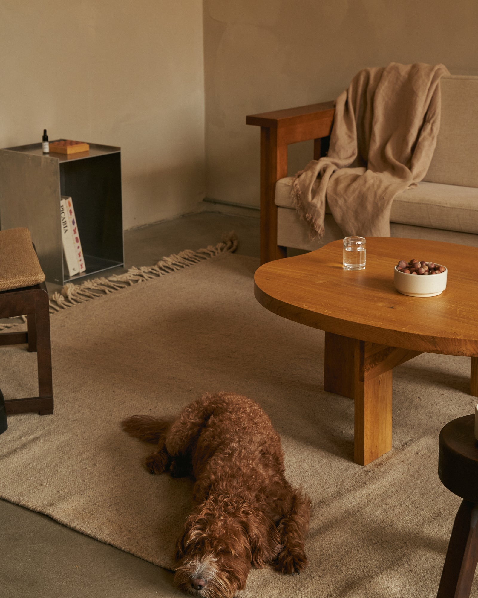 Symmetry Couch | Ash Wood | Oat Fabric