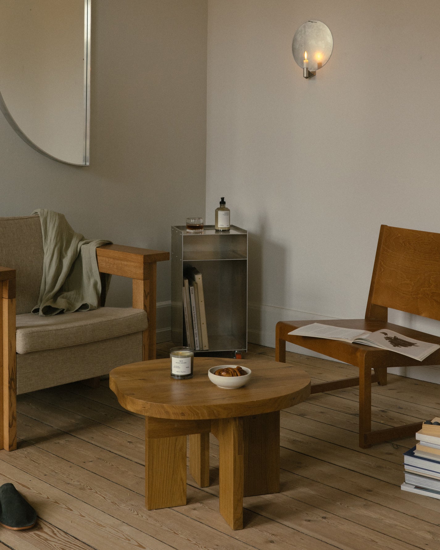 Symmetry Chair | Ash Wood | Oat Fabric