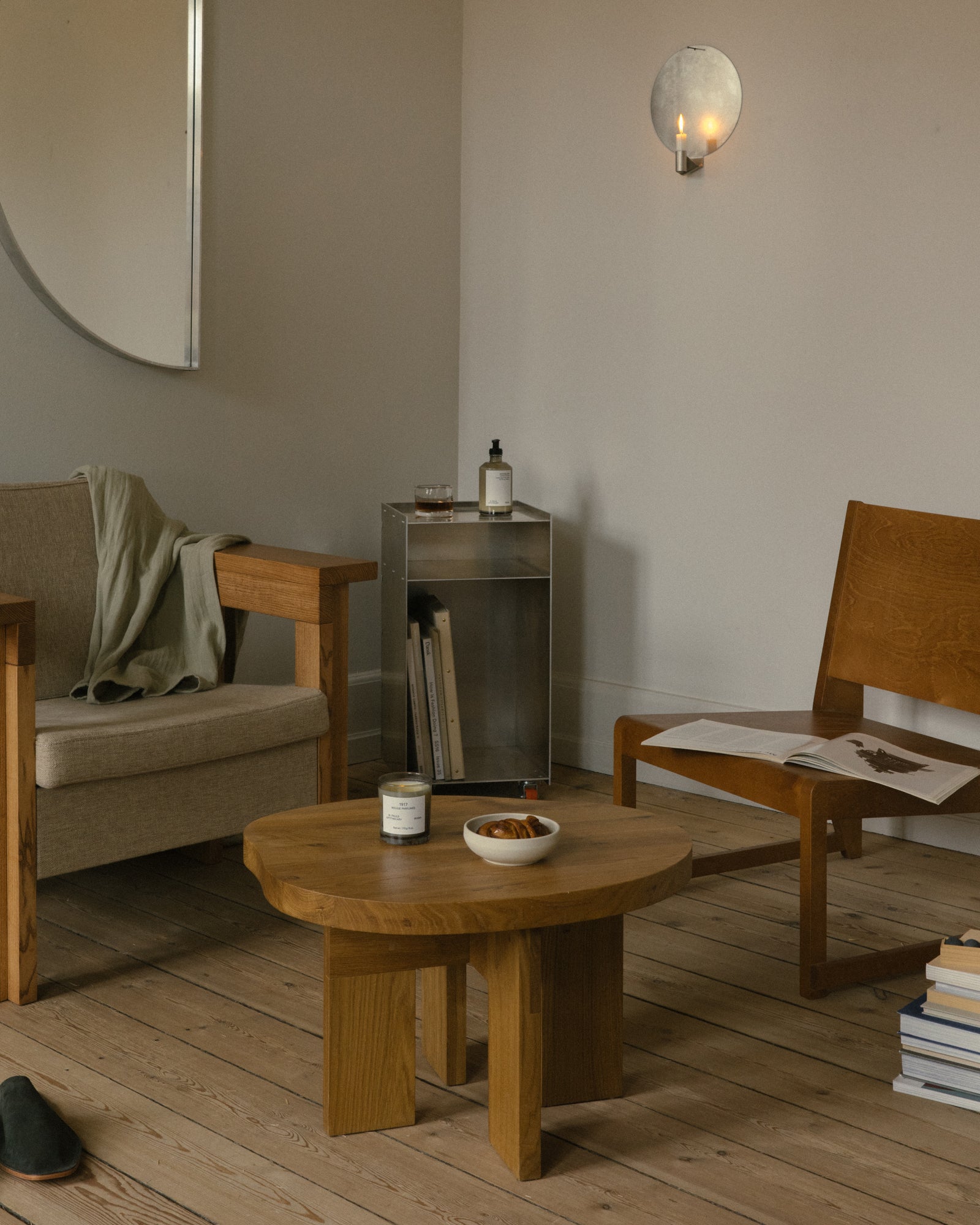 Symmetry Chair | Ash Wood | Oat Fabric