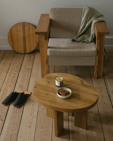 Symmetry Chair | Ash Wood | Oat Fabric