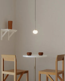 Ovoid Pendant Light | Stainless Steel | Single