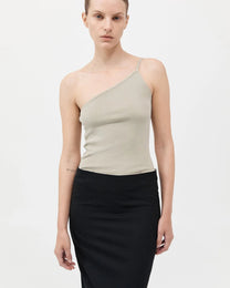 Raw Edge Column Maxi Skirt | Black