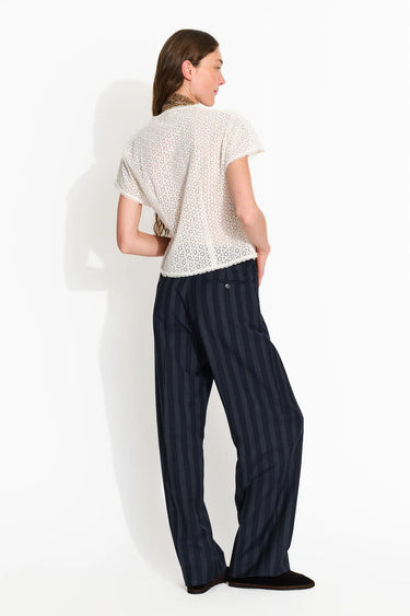 Harry Trousers in Navy Pinstripe