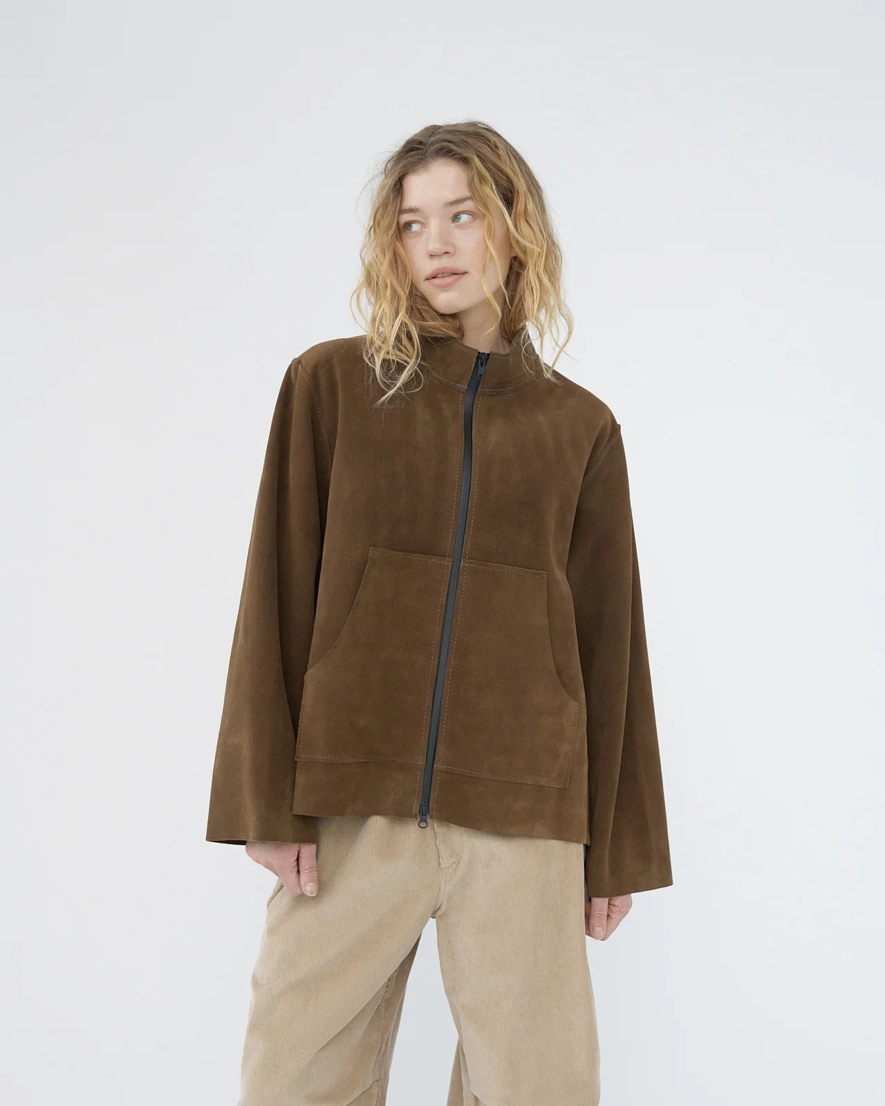 Suede Jacket | Brown