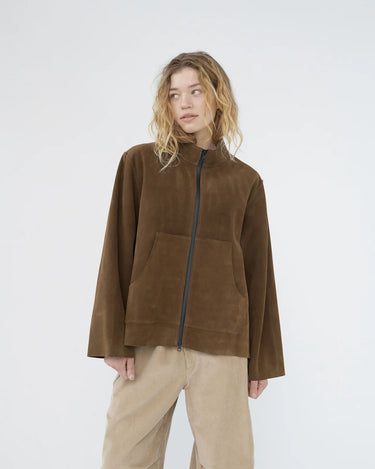 Suede Jacket | Brown