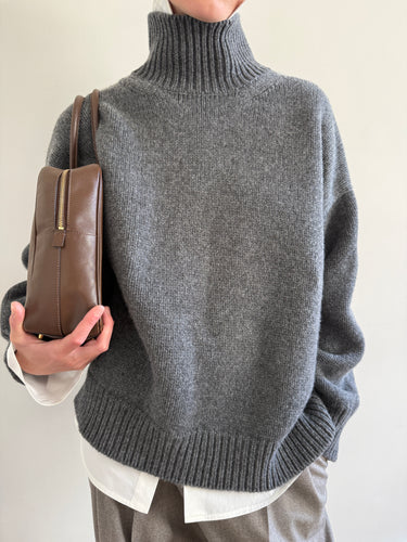 Sora High Neck in Derby Grey