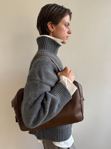 Sora High Neck in Derby Grey