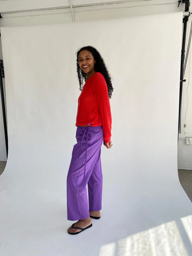 Tie Pants | Purple