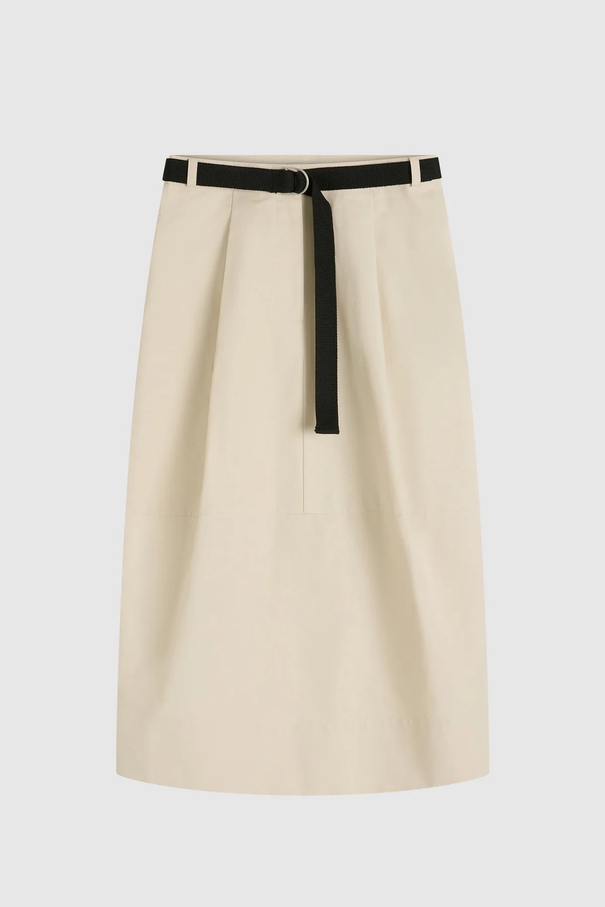 Canvas Pleat Cocoon Skirt | Shell