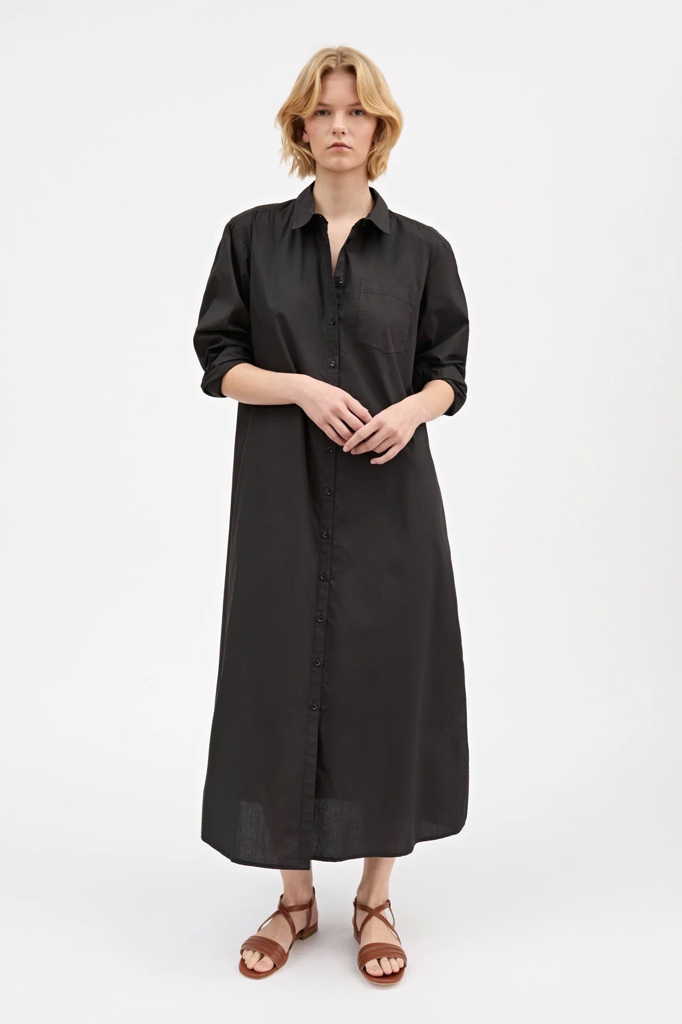 Leigh Shirtdress | Black
