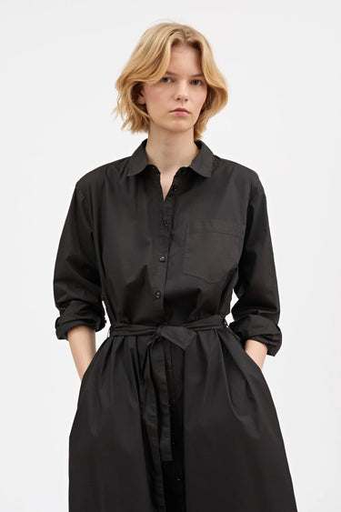 Leigh Shirtdress | Black