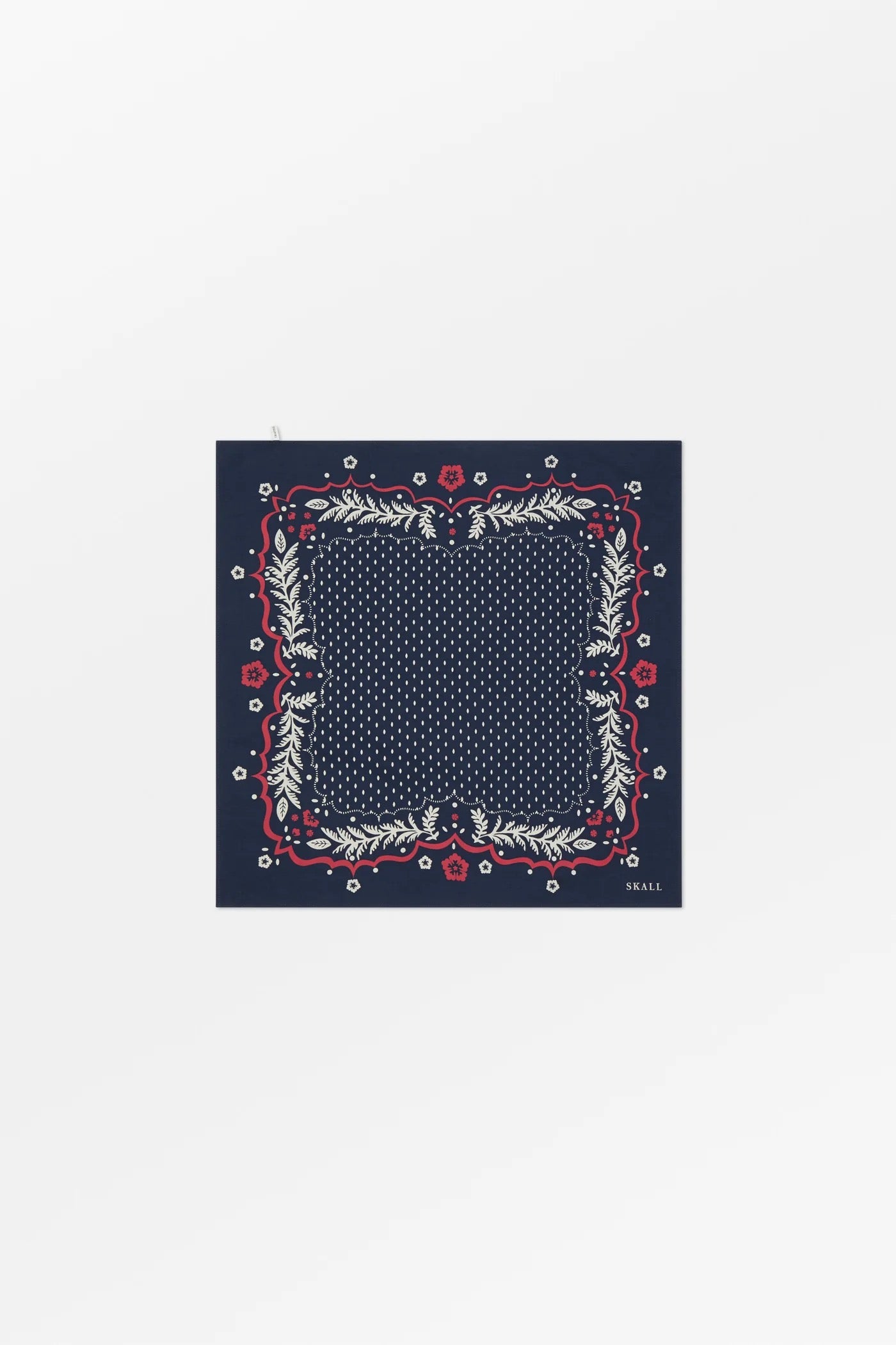 Juniper Scarf | Navy/Red/Ecru