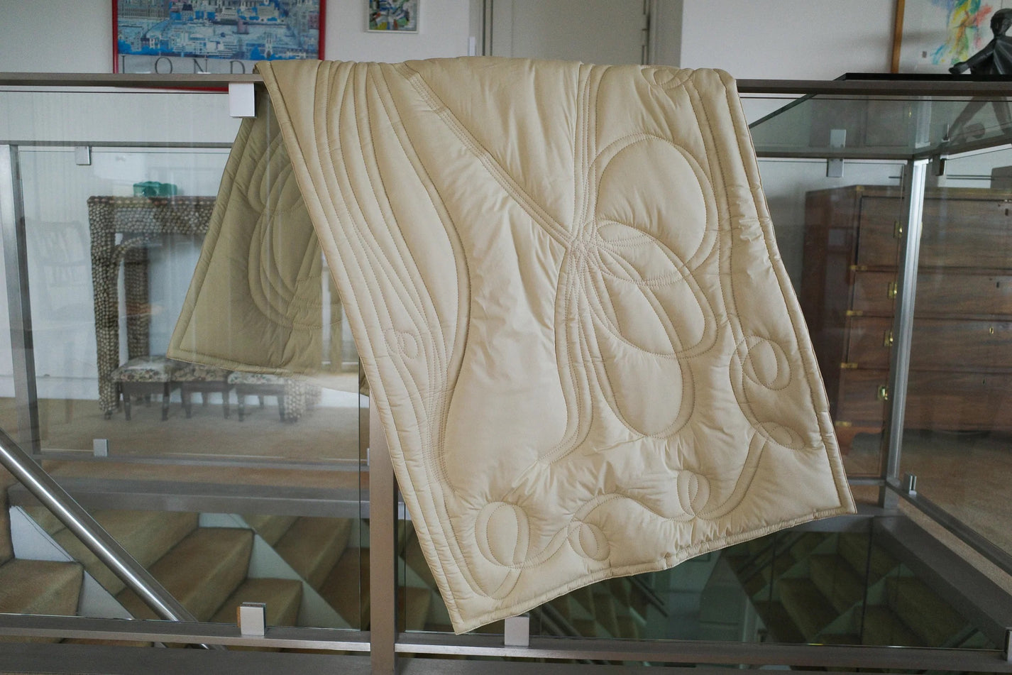 Cotton Quilted Blanket | Grège