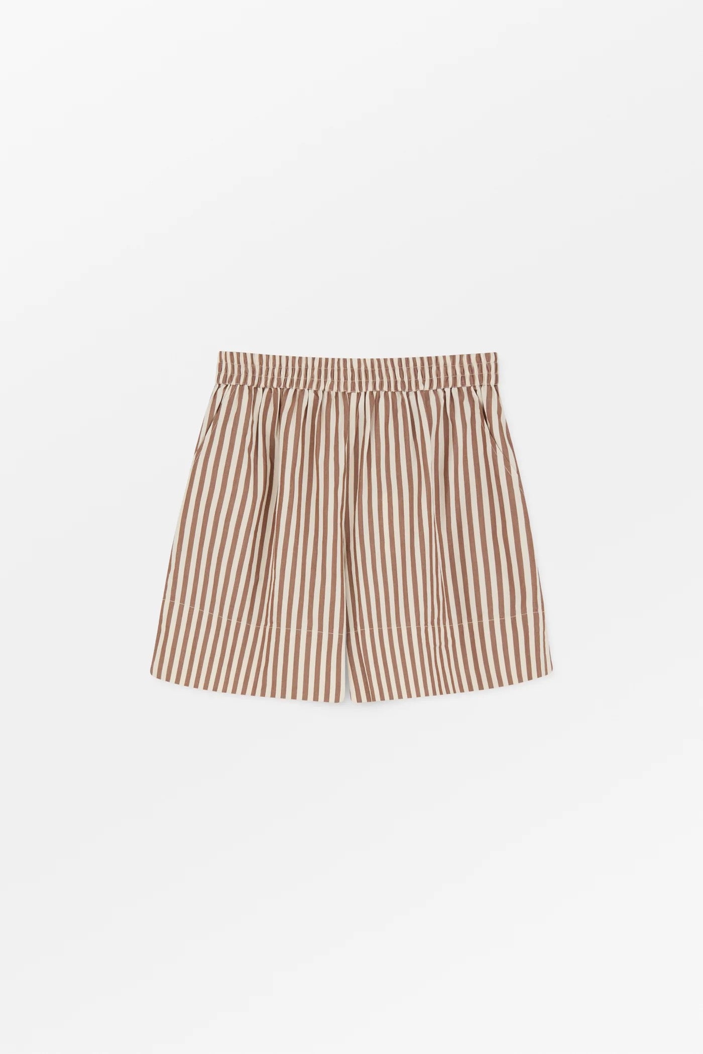 Vetiver Shorts | Brown/Ecru Stripe