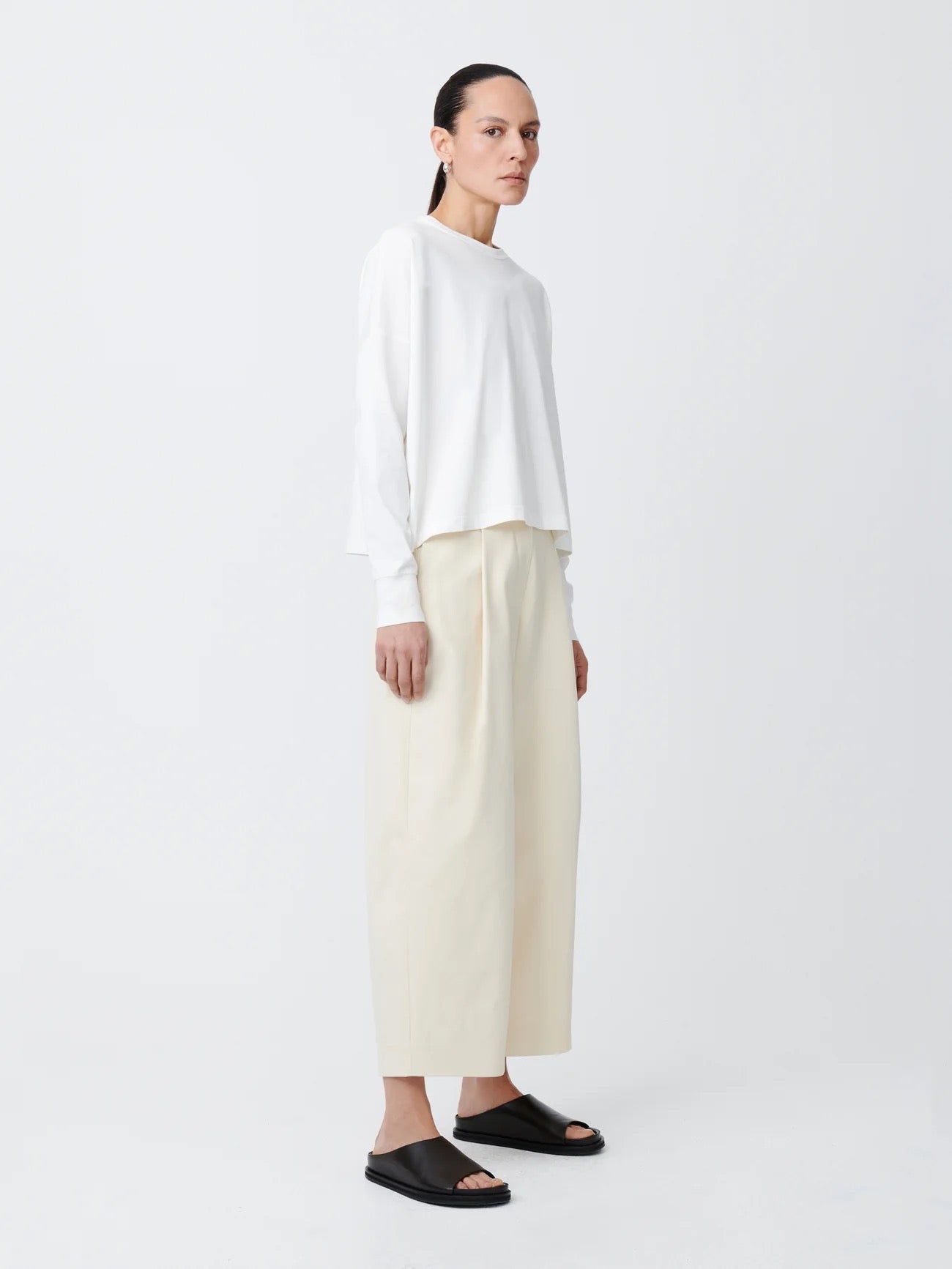 Loop Long Sleeve T-Shirt | Optic White