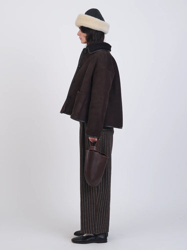 Suede Avis Jacket | Chocolate