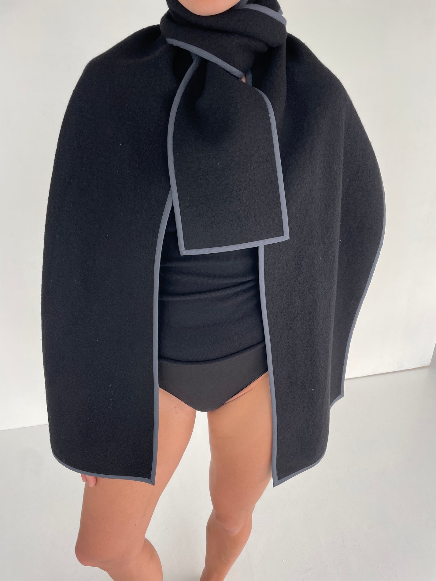 Boiled Wool Scarf | Big | Lava