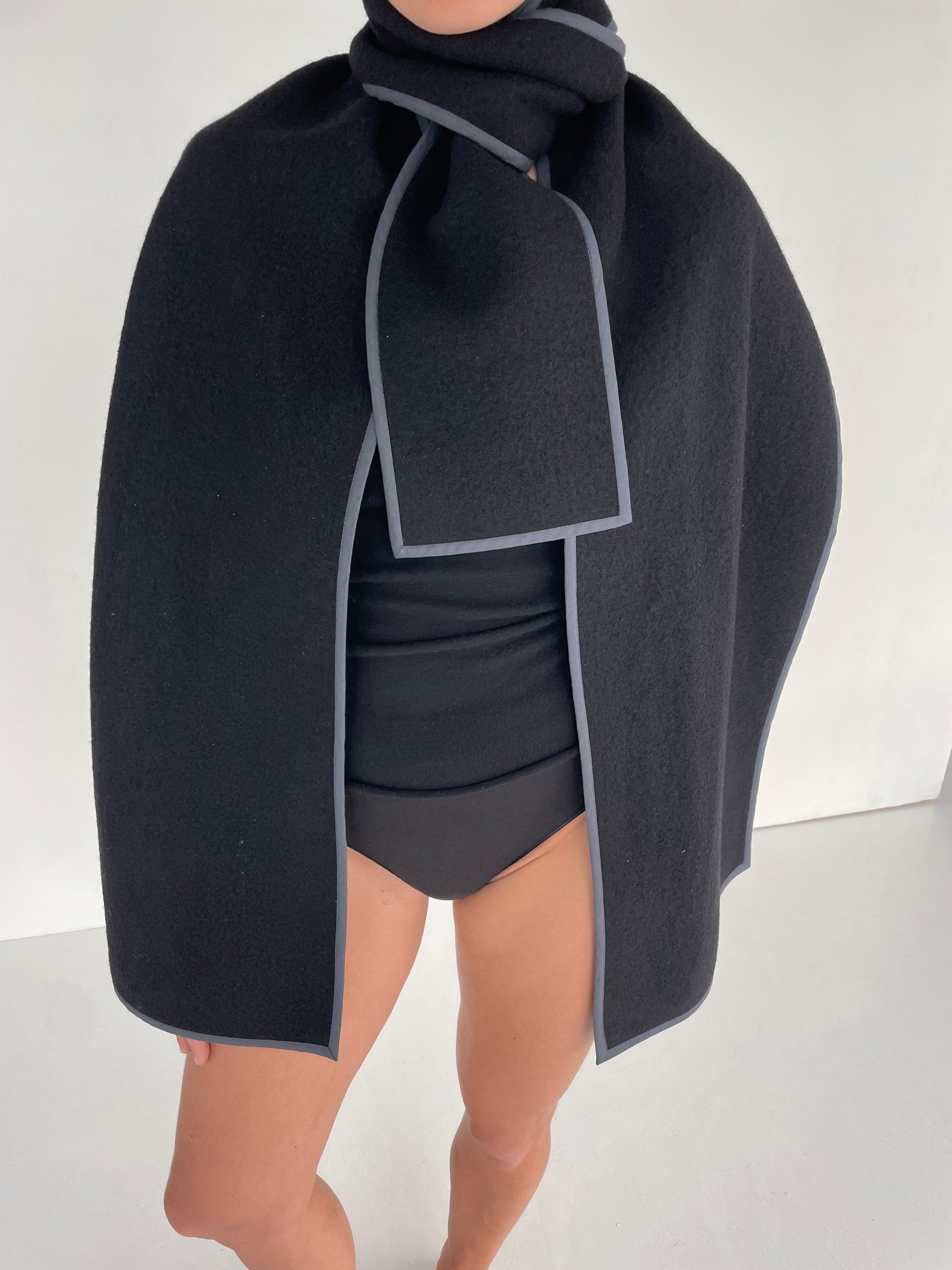 Boiled Wool Scarf | Big | Lava