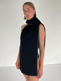 Boiled Wool Scarf | Big | Lava