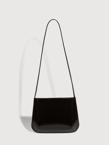 Loge Bag | Noir Spazzolato leather