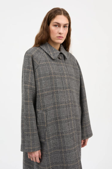 Mary Coat | Grey Check