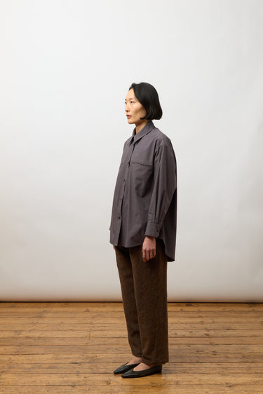 Phoebe Shirt in Grey Stripe